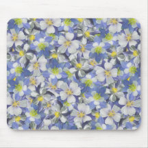 オダマキ（植物）のシームレスなパターン