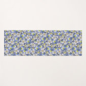 オダマキ（植物）のシームレスなパターン ヨガマット (正面(横))