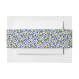 オダマキ(植物)のシームレスなパターン 招待状ベリーバンド