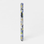 オダマキ(植物)のシームレスなパターン iPhoneケース (右側)