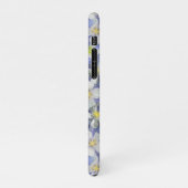 オダマキ(植物)のシームレスなパターン iPhoneケース (左側)