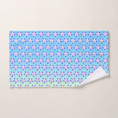 オダマキ（植物）イエロー&グリーン バスタオルセット (ハンドタオル)