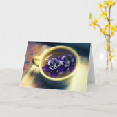 オダマキ（植物） カード (黄色い花)