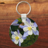 オダマキ（植物）クラスタ キーホルダー (正面)