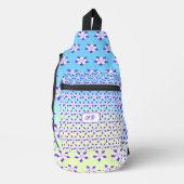 オダマキ(植物)スリングバッグブルーアンドイエロー スリングバッグ (正面)