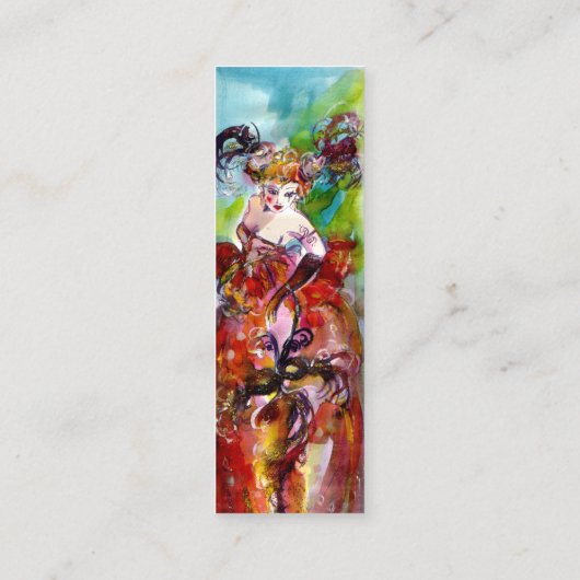 オダマキ（植物）/ファッションデザイナー，舞台芸術 スキニー名刺 (裏面)