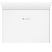 オダマキ（植物）フラワーピンク&ホワイトカスタムカード (内部横(下))