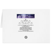 オダマキ（植物）ブルーフラワーグリーティ空白のングカード (裏面横)