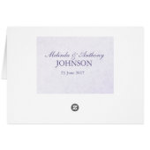 オダマキ(植物)ブーケテーブル番号カード (裏面横)