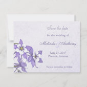 オダマキ(植物)ブーケ日付の保存 セーブザデート (裏面)