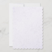 オダマキ（植物）ブーケ結婚式招待状 招待状 (裏面)