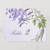 オダマキ（植物）ブーケ表番号（はがき） ポストカード (正面/裏面)