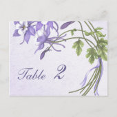 オダマキ（植物）ブーケ表番号（はがき） ポストカード (正面)