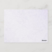 オダマキ(植物)ブーケ表番号(はがき) ポストカード (裏面)