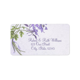 オダマキ（植物）ブーケ2住所 シール