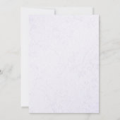 オダマキ（植物）ブーケ2結婚式招待状 招待状 (裏面)