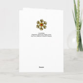 オダマキ（植物）/ベネチアンマスカレードボール カード (裏面)