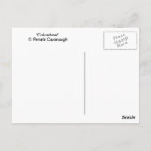 オダマキ（植物） ポストカード (裏面)