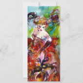 オダマキ（植物），マルディグラススウィート16マスカレードパーティー 招待状 (正面)