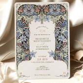 オダマキ（植物）モリスビクトリアンヴィンテージウェディング 招待状