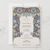 オダマキ（植物）モリスビクトリアンヴィンテージウェディング 招待状 (正面)