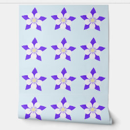 オダマキ（植物）淡い色のブルー 壁紙