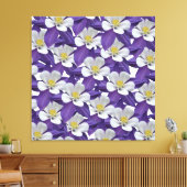 オダマキ（植物）花柄 キャンバスプリント (インサイチュ (リビング))