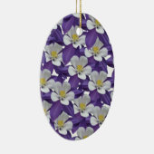 オダマキ（植物）花柄 セラミックオーナメント (右)