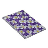 オダマキ（植物）花柄 ノートブック (右側)