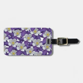 オダマキ（植物）花柄 ラゲッジタグ (正面横)