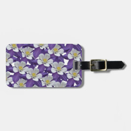 オダマキ(植物)花柄 ラゲッジタグ