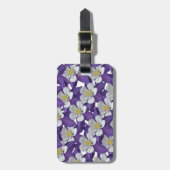 オダマキ(植物)花柄 ラゲッジタグ (正面縦)