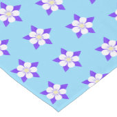 オダマキ（植物）花 ショートテーブルランナー (コーナー)