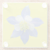 オダマキ（植物）2 ガラスコースター (裏面)