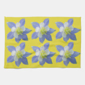 オダマキ（植物）2 キッチンタオル (横)