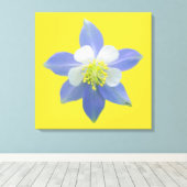 オダマキ（植物）2 キャンバスプリント (インサイチュ (ウッドフロア))