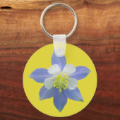 オダマキ（植物）2 キーホルダー (正面)