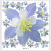 オダマキ（植物）2 シール (シート)