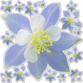 オダマキ（植物）2 シール (正面)