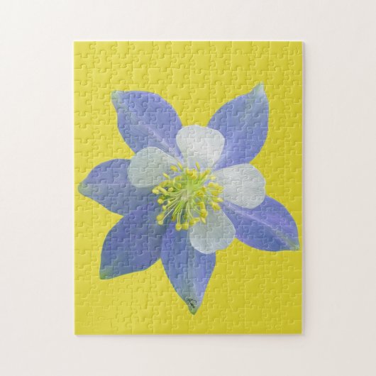 オダマキ（植物）2 ジグソーパズル (縦)