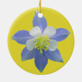 オダマキ（植物）2 セラミックオーナメント (裏面)