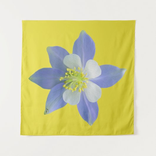 オダマキ（植物）2 タペストリー (正面(横))