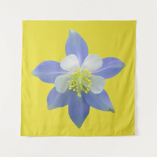 オダマキ（植物）2 タペストリー (正面)