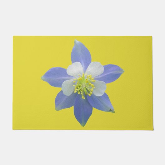 オダマキ（植物）2 ドアマット (正面)