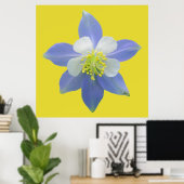 オダマキ（植物）2 ポスター (ホームオフィス)