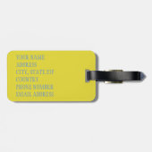 オダマキ（植物） 2 ラゲッジタグ (裏面横)