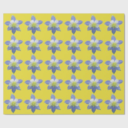 オダマキ（植物）2 ラッピングペーパー (フラット)