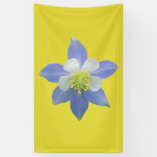 オダマキ（植物）2 横断幕 (縦)