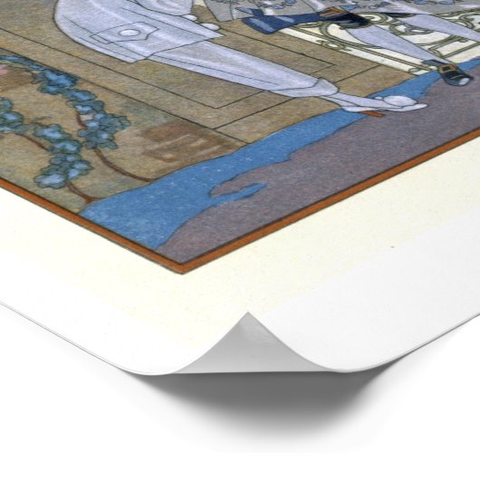 オダマキ(植物)、Paによる「フェテス・ガランテス」のイラストレーション ポスター (角)