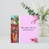 オダマキ（植物）、Sweet sixteenマスカレードパーティー 招待状 (スタンド正面)